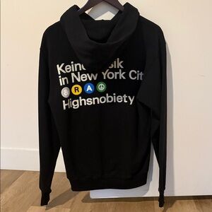 Keinemusik Black Hoodie with Graphic Print